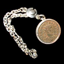 Monnaie romaine monte en porte-cls